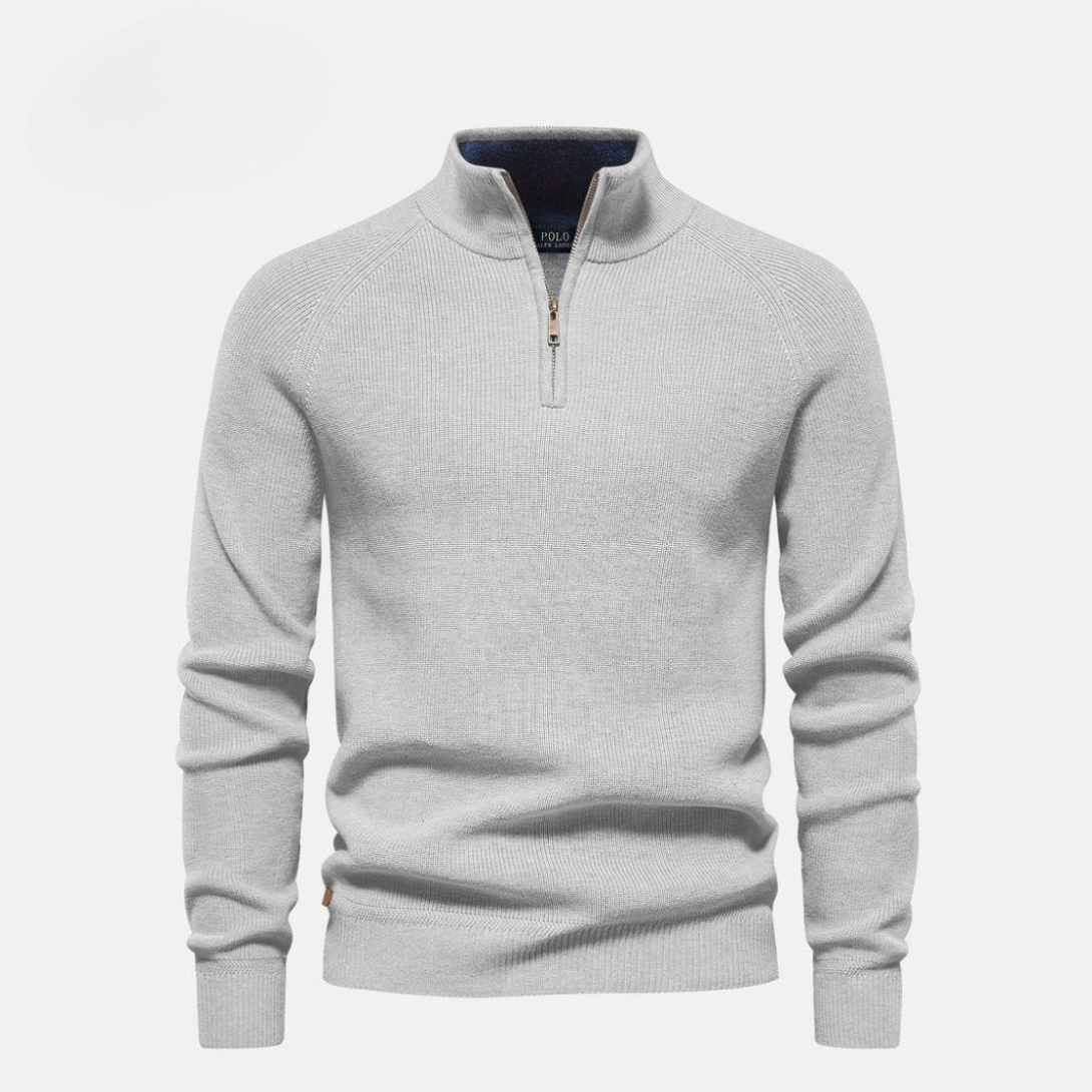 Half-Zip Wool Pullover