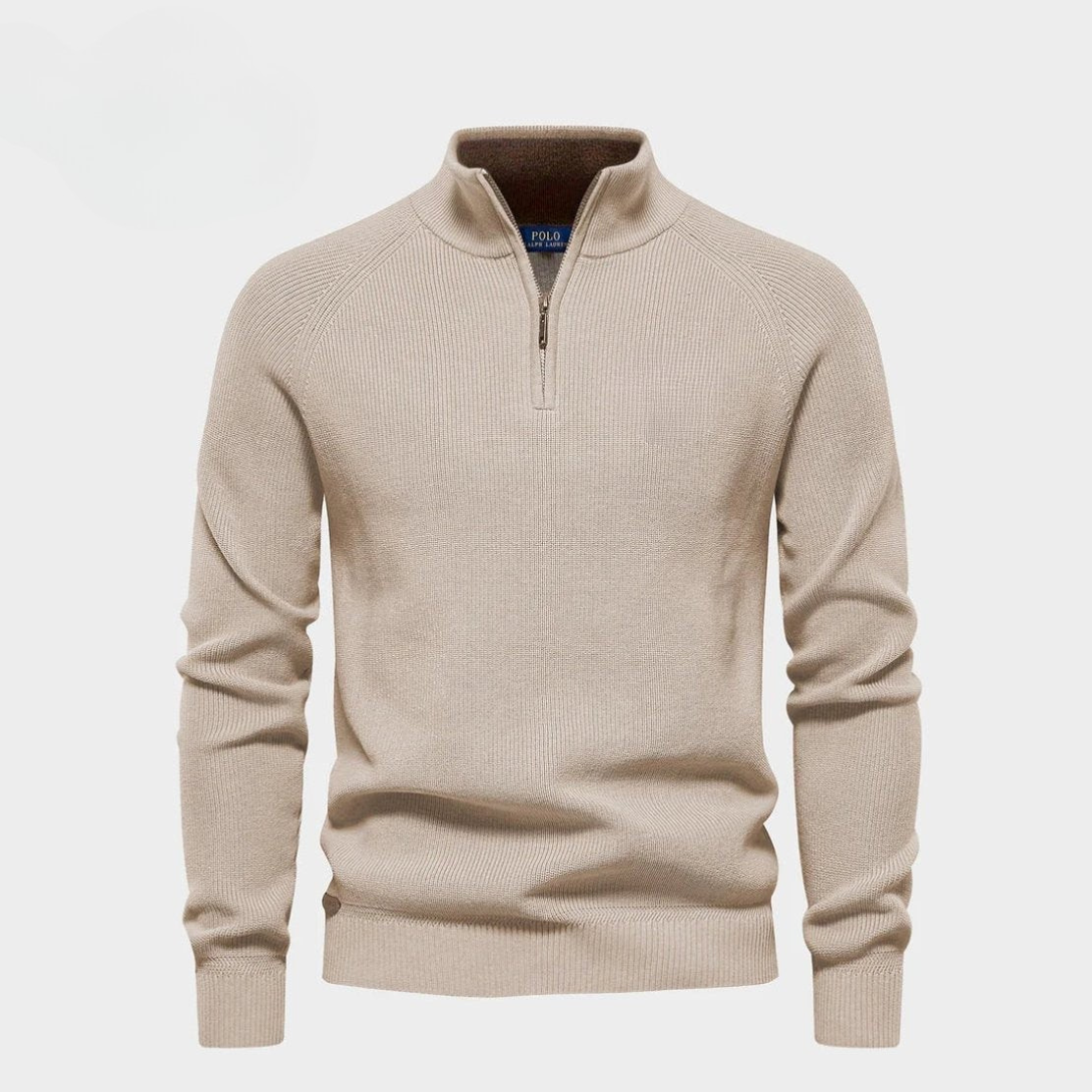 Half-Zip Wool Pullover