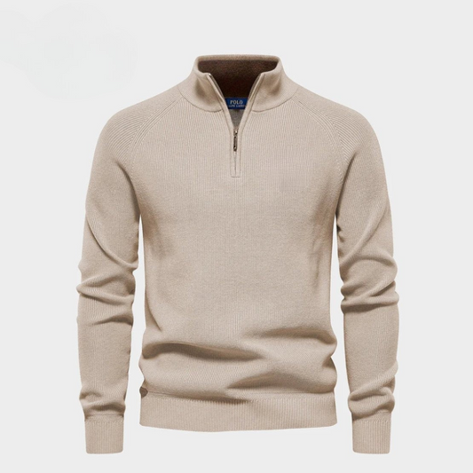 Half-Zip Wool Pullover