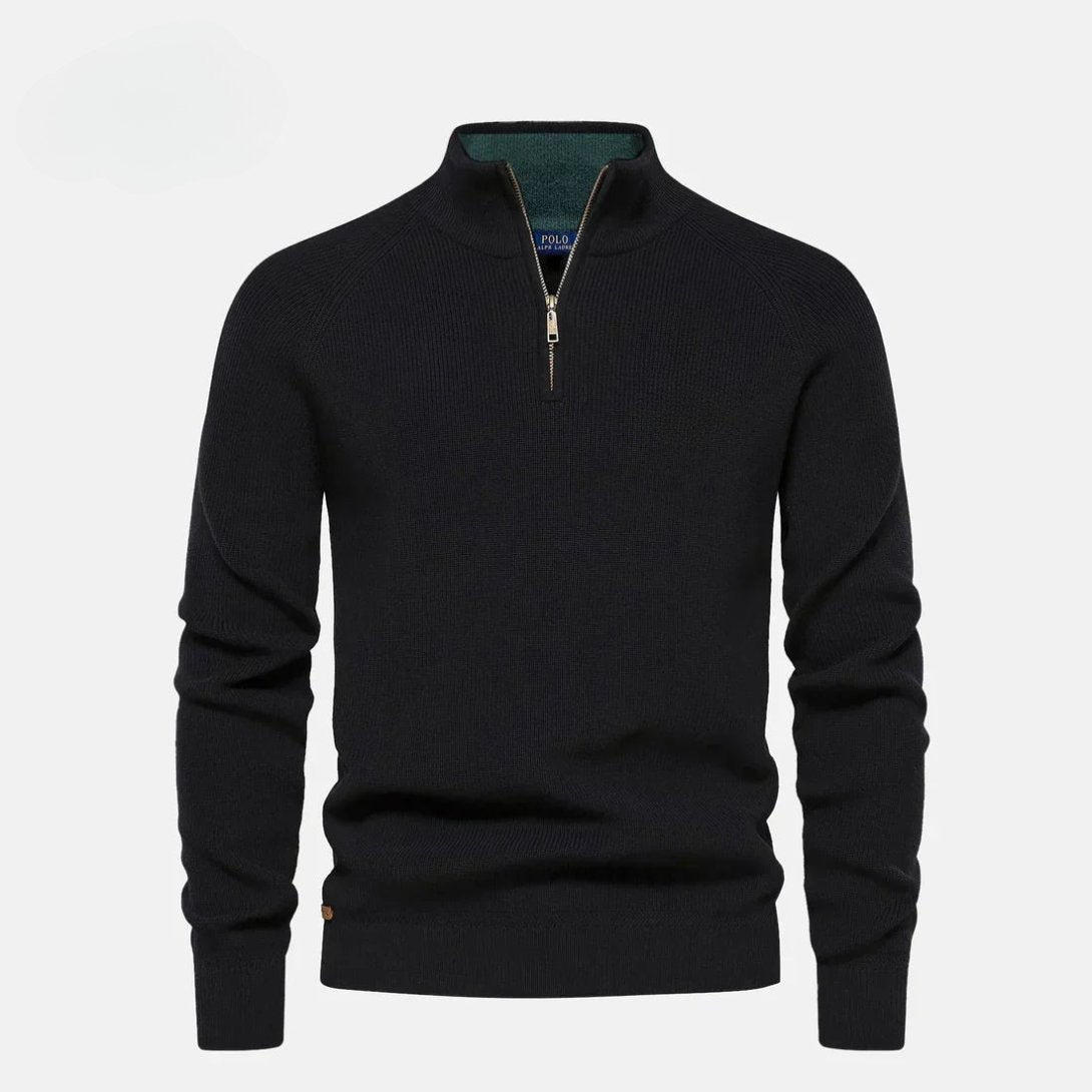 Half-Zip Wool Pullover